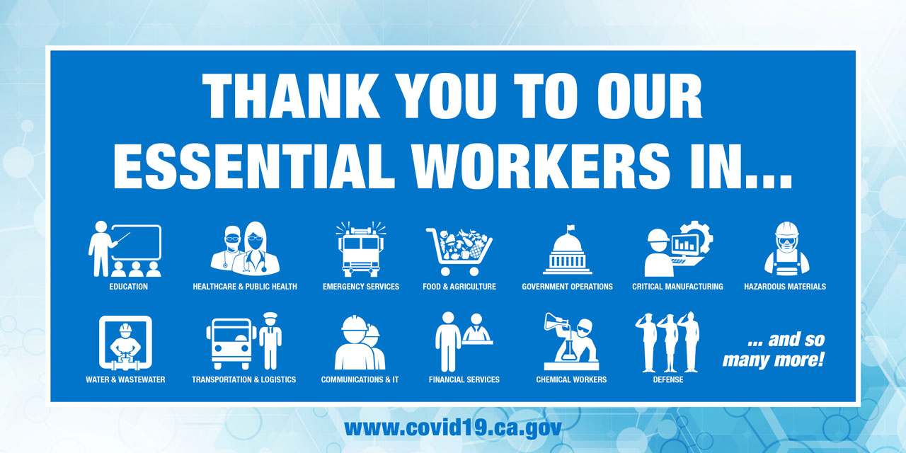 COVID-19 Thank you Essential Workers